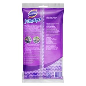 Pano Multiuso Lavanda Limppano Furatto 58cm x 33cm 5 Unidades