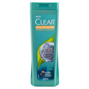 Shampoo Anticaspa Clear Detox Diário Frasco 200ml