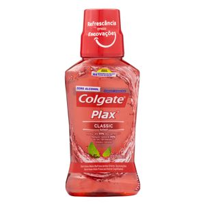 Enxaguante Bucal Anticárie Zero Álcool Classic Colgate Plax Frasco 250ml