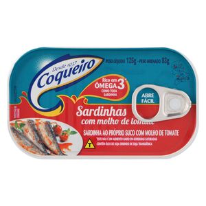 Sardinha COQUEIRO com Molho de Tomate 125g