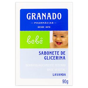 Sabonete em Barra de Glicerina Lavanda Granado Bebê Caixa 90g