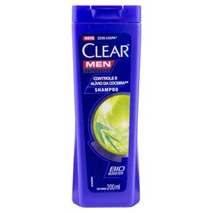 Shampoo Anticaspa Clear Men Controle e Alívio da Coceira Frasco 200ml