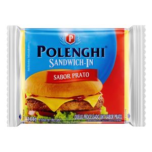 Queijo Processado UHT Prato Polenghi Sandwich-In 144g 8 Unidades