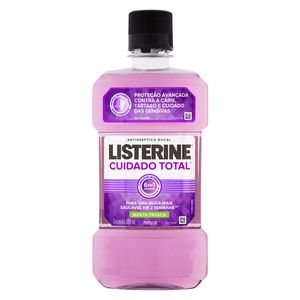 Enxaguante Bucal Antisséptico Menta Fresca Listerine Cuidado Total Frasco 500ml