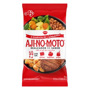 Realçador de Sabor Umami Aji-No-Moto Pacote 36g 12 Unidades