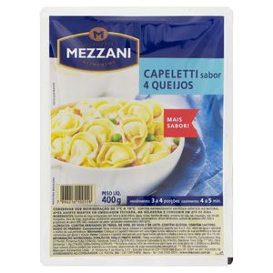 Capeletti 4 Queijos Mezzani Bandeja 400g