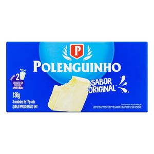 Queijo Processado UHT Original Polenguinho 136g 8 Unidades