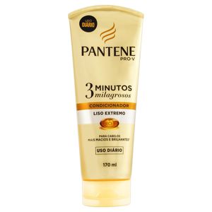 Condicionador Pantene 3 Minutos Milagrosos Liso Extremo Bisnaga 170ml