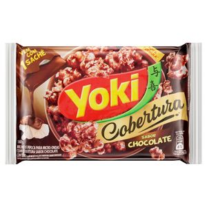 Pipoca para Micro-Ondas Cobertura Chocolate Yoki Pacote 160g