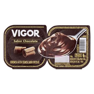 Sobremesa Láctea Chocolate Vigor Pote 180g 2 Unidades