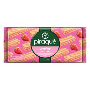 Biscoito Wafer Recheio Morango Piraquê Pacote 160g