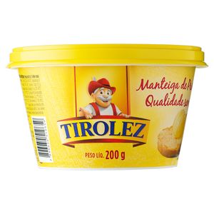 Manteiga de Primeira Qualidade sem Sal Tirolez Pote 200g