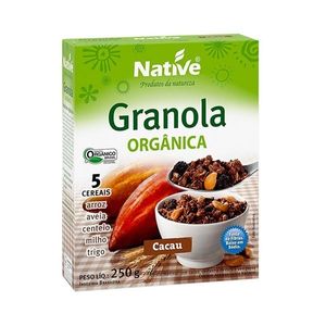 Granola Orgânica NATIVE Sabor Cacau Caixa 250g