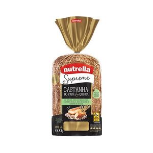 Pão de Forma Integral Castanha-do-Pará e Quinoa SUPREME NUTRELLA Pacote 600g