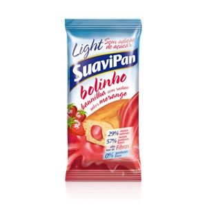 Bolinho SUAVIPAN Baunilha com Recheio de Morango Pacote 40g