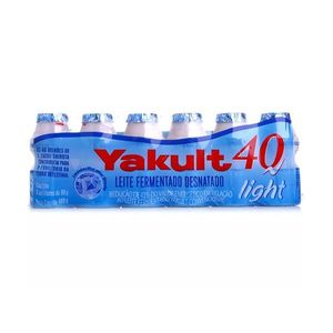 Leite Fermentado Light YAKULT 40 Bilhões de Lactobacilos Pacote com 6 Unidade de 80g