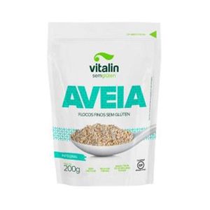 Aveia em Flocos Finos VITALIN Sem Glúten Pacote 200g