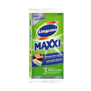 Esponja MAXXI LIMPPANO Multiuso Pacote 3un