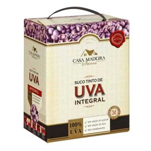 Suco Integral Uva CASA MADEIRA Garrafa 3l