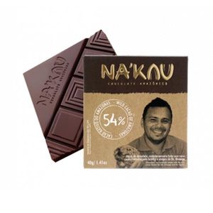 Chocolate Amazônico NA´KAU com 54% Cacau Barra 40g