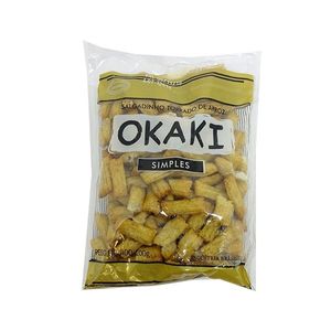 Salgadinho Torrado de Arroz OKAKI Simples Pacote 100g