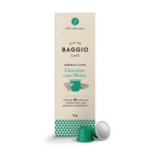 Cápsula de Café Torrado e Moído Chocolate com Menta BAGGIO 100% Arabica Pacote 50g