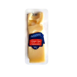 Queijo tipo Emmental FAIXA AZUL fracionado pacote 150g