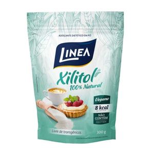 Adoçante Dietético em Pó LINEA Xilitol 100% Natural Sachê 300g