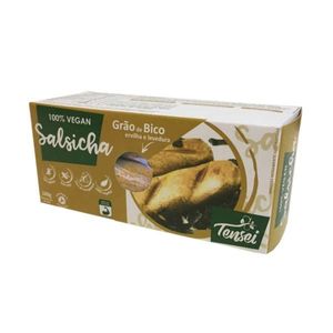 Salsicha Vegetal Grão de Bico TENSEI Ervilha e Levedura Caixa 160g