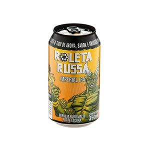 Cerveja Puro Malte Forte e Escura ROLETA RUSSA Imperial Ipa Lata 350ml