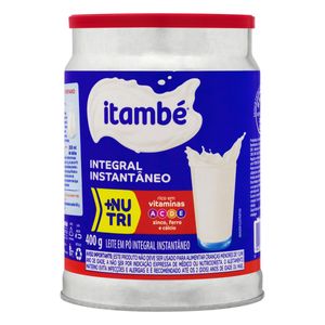 Leite em Pó Instantâneo Integral Itambé Lata 400g