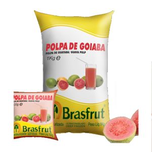 Polpa de Fruta BRASFRUT Goiaba Pacote 1kg