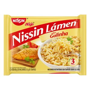 Macarrão Instantâneo NISSIN MIOJO Galinha Lámen Pacote 85g