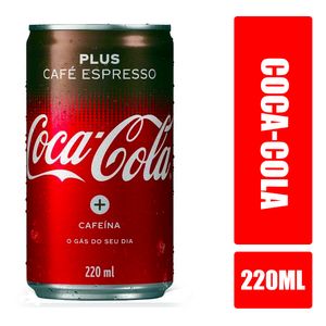 Refrigerante COCA-COLA Plus Café Expresso Lata 220ml