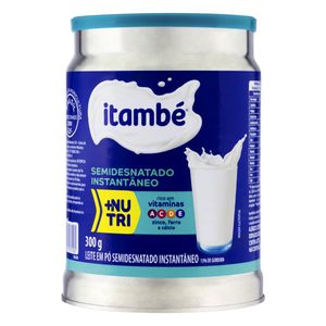 Leite em Pó Semidesnatado ITAMBÉ Instantâneo Lata 300g