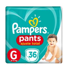 Fralda Descartável PAMPERS Pants Ajuste Total Tamanho G 36 Unidades