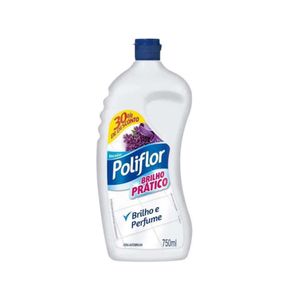 Cera Líquida Autobrilho Incolor POLIFLOR Brilho Prático Squeeze Grátis 30% de Desconto Frasco 750ml