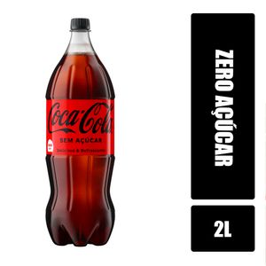 Refrigerante COCA-COLA Zero Açúcar Garrafa 2L