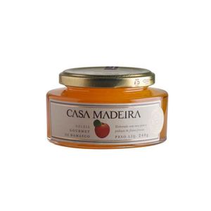 Geleia CASA MADEIRA Com Pedaços de Damasco Pote 240g