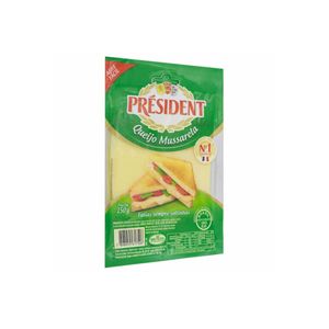 Queijo Mussarela Fatiado PRESIDENT 150g