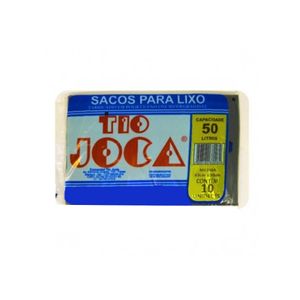 Saco de Lixo Preto TIO JOCA Reforçado 50L 10un