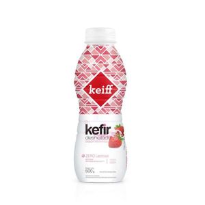 Bebida Láctea KEIFF Kefir Desnatado Morango Garrafa 500g