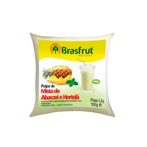 Polpa de Fruta BRASFRUT Abacaxi e Hortelã Pacote 100g