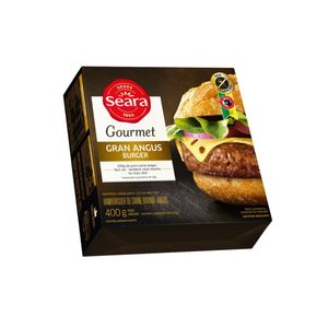 Hambúrguer de Carne Bovina SEARA Gourmet Gran Angus Burguer Congelado Caixa 400g