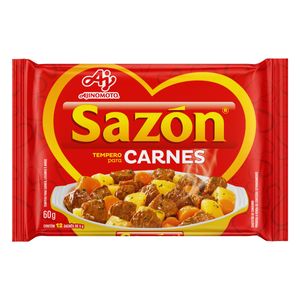 Tempero SAZÓN P/Carnes Pacote 60g 12un