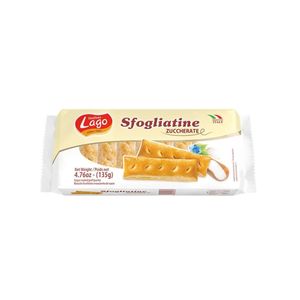Biscoito Folheado LAGO Açucarado Pacote 135g