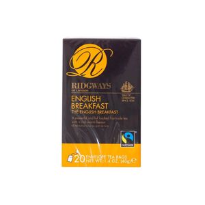 Chá RIDGWAYS The English Breakfast Contém 20 Sachês Caixa 40g