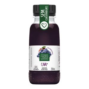 Suco CAMPO LARGO Uva Lev Garrafa 250ml