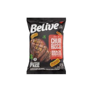 Salgadinho sem Glúten BELIVE Sabor Churrasco Pacote 35g