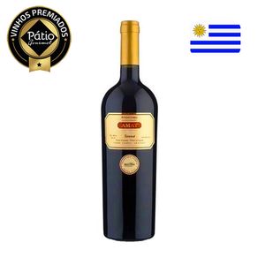 Vinho Tinto Uruguaio AMAT Carrau Tannat Garrafa 750ml